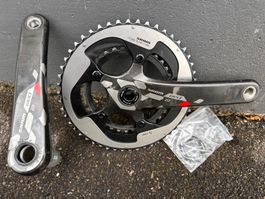 SRAM RED 22 Kurbelgarnitur 172.5mm mit Kettenblättern 50/34T