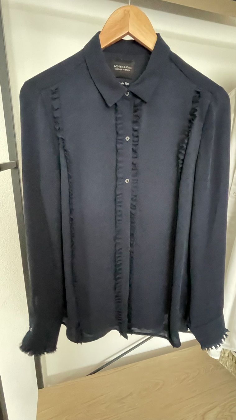 Maison Scotch Camicette: Scotch & Soda Bluse, d'blau – Usato da Trüllikon venduto da Megan