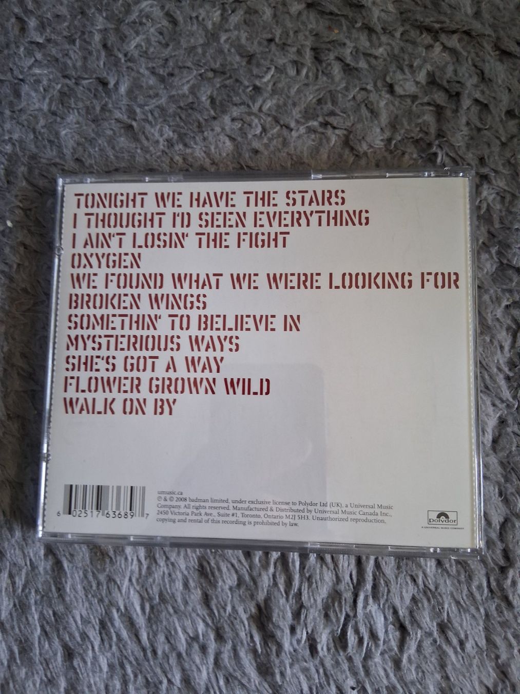 CD: BRYAN ADAMS    11    CD – Usato da Wetzikon ZH venduto da Ramones01 1