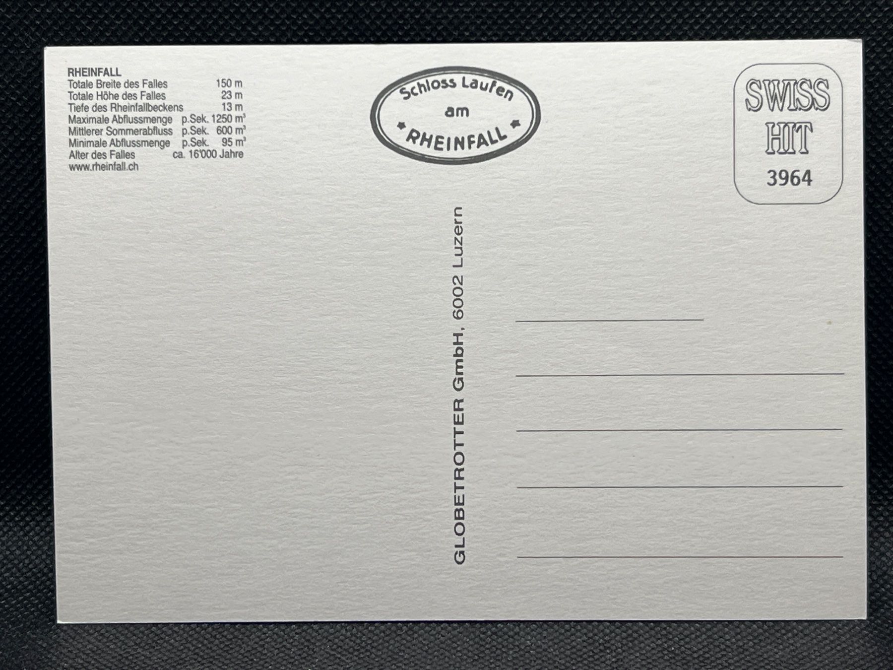 Cartoline postali: Rheinfall bei Schaffhausen – Usato da Widnau venduto da Brusi9 1