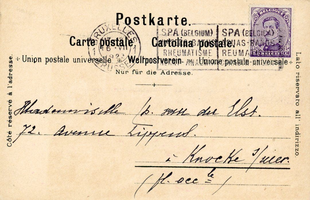 Cartoline postali: Bürglen   UR       um 1922 – Usato da Brig venduto da Valcards54 1