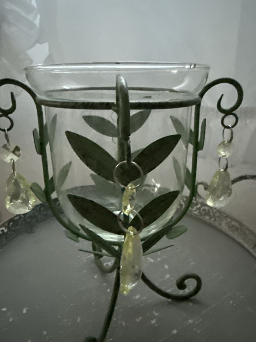 Kerzenständer: Windlicht Glas und Metall – Gebraucht aus Schaffhausen von Ibag 2