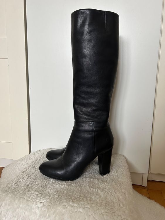 Bottes Overknees Noires Fred De La Bretoniere - Taille 40 - Occasion - Modèle TOP BI216