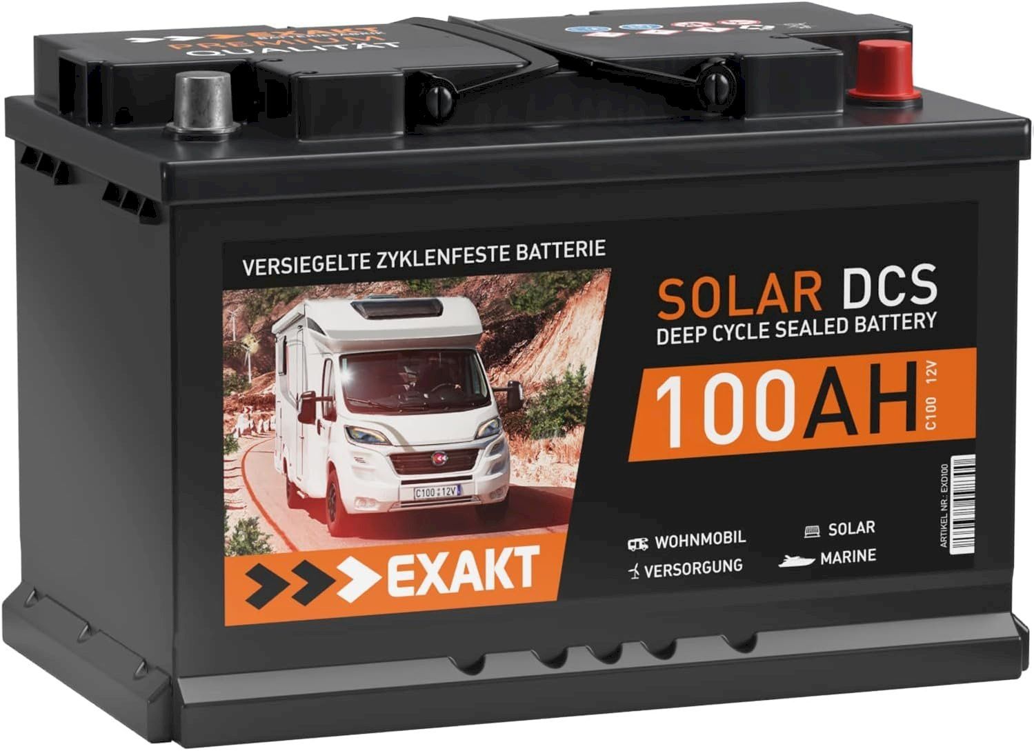 Elettrotecnica: EXAKT Solar DCS Solarbatterie 100Ah 12V – Nuovo e nell'imballaggio originale da Bottighofen venduto da zaap 2