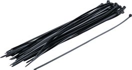 Kabelbinder-Sortiment, schwarz, 4,8 x 360 mm, 100-tlg.