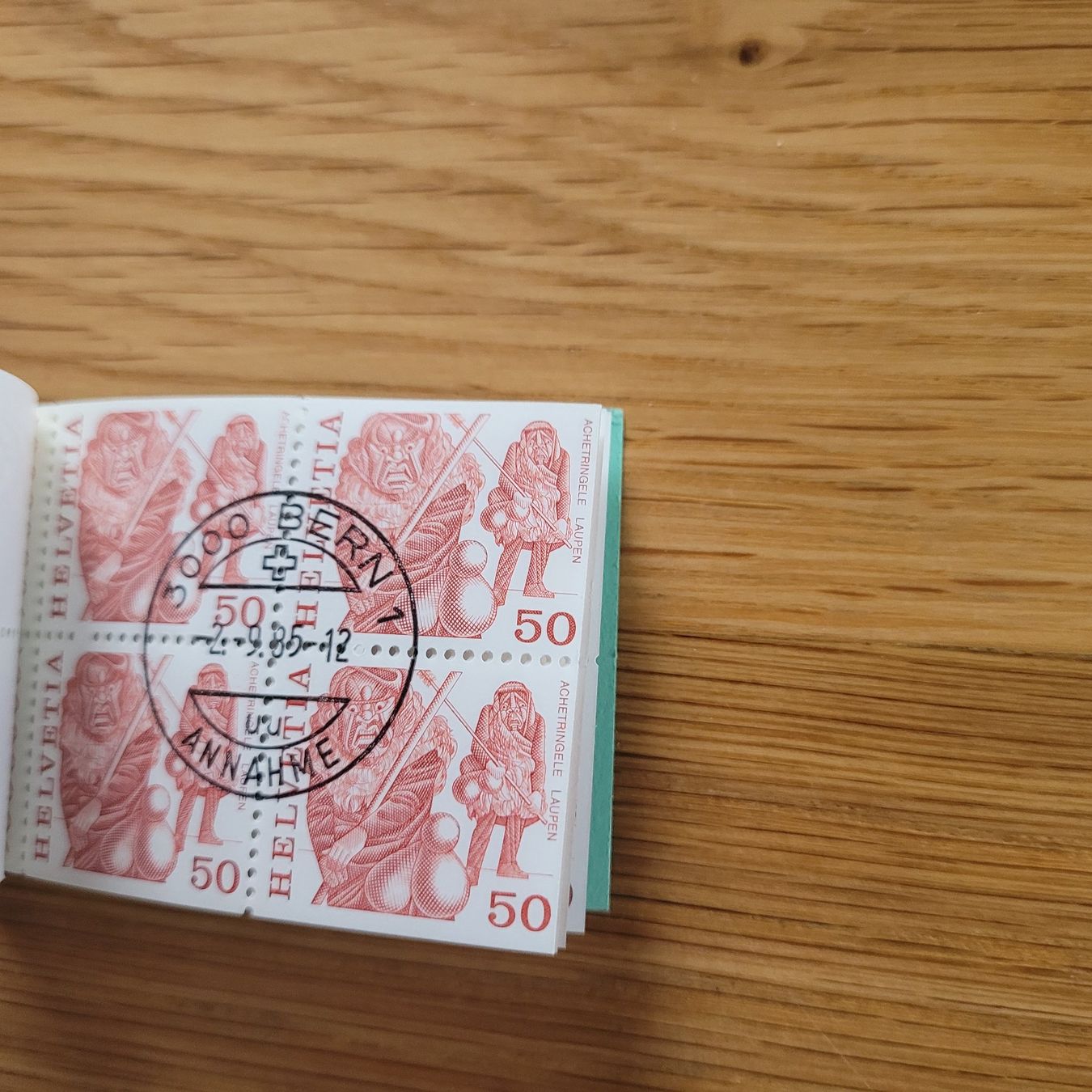 Alle Briefmarken: Carnet De Timbre /  Markenheftchen  Bern 1985 – Gebraucht aus Biel/Bienne von Destockweb 4