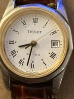 Tissot Damenuhr PR 100 Edelstahl Lederarmband braun