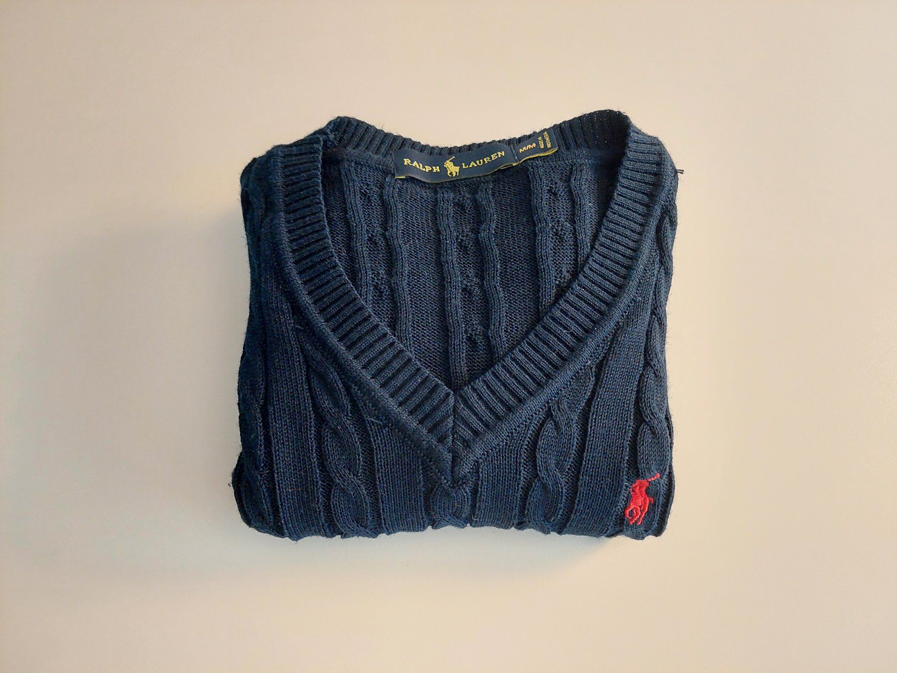 Ralph Lauren Maglioni & Felpe: POLO RALPH LAUREN  Zopfmusterpullover mit V-Ausschnitt – Usato da Zürich venduto da Lacoste06 3