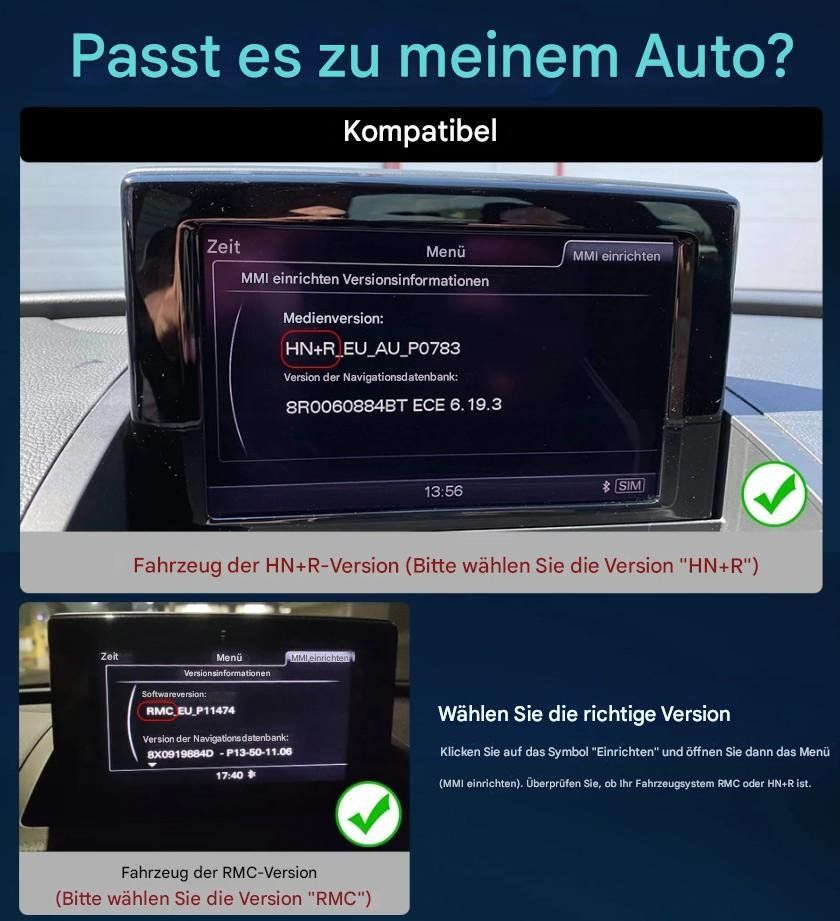 Lettore multimediale & Streamer: Audi Q3 2011–2018 GPS - Multimedia-System – Nuovo e nell'imballaggio originale da Chur venduto da P0WER 3