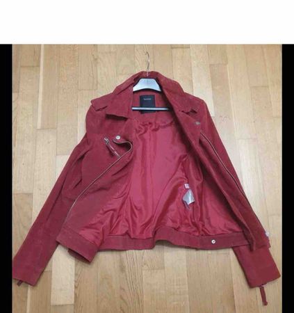 Wildlederjacke Damen 40 rot neuwertiger Zustand