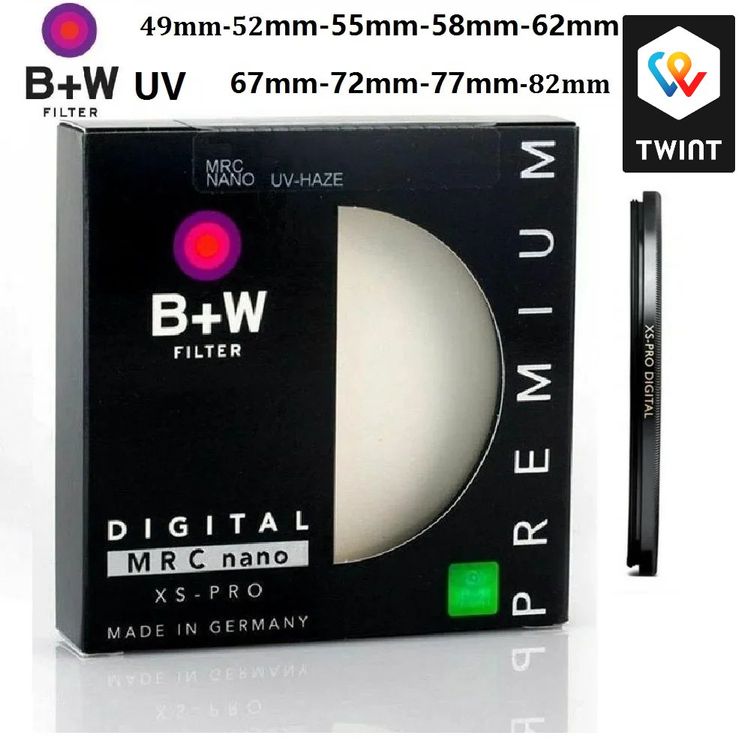 B+W Master ND 3.0 Filtro MRC Nano 62mm - Densità Neutra Per Fotocamera - Made In Germany