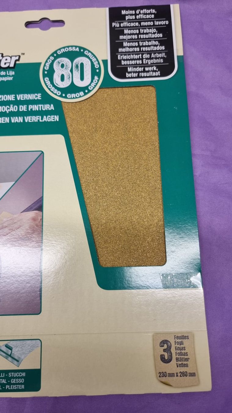 3M Alle Werkzeuge: 3M Sandblaster Farbabschliff Schleifpapier 80 Körnung – Neu und originalverpackt aus Rebstein von James-Dean 3