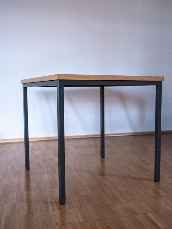 WOMO-DESIGN Design Beistelltisch 60x60 cm Handgefertigt Quadratisch Grau
