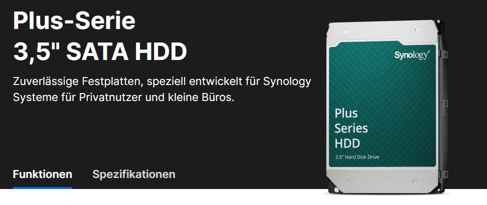Synology Dischi rigidi: Harddisk HAT3310 Plus-Serie 3.5" SATA 12 TB – Nuovo (secondo la descrizione) da Endingen venduto da uslecce