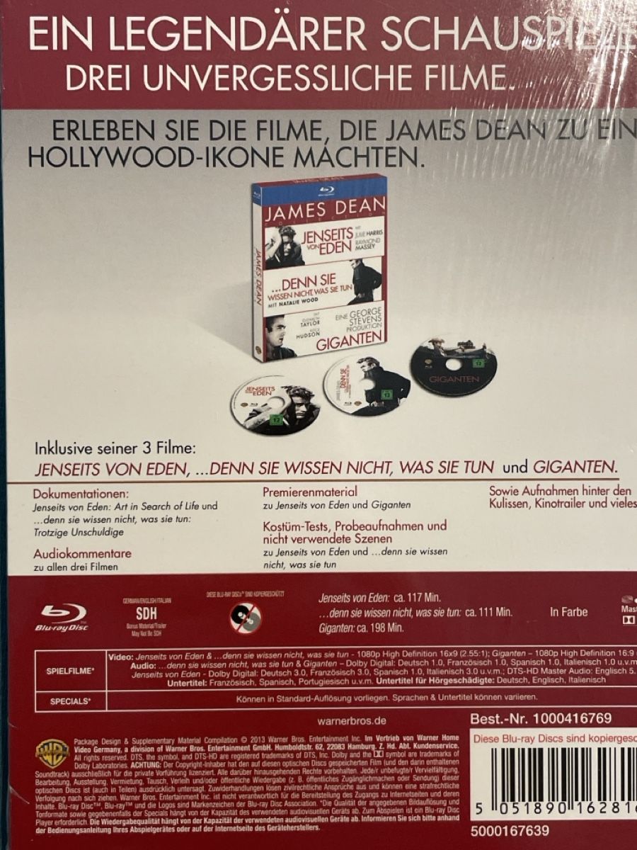 Alle DVDs: James Dean Collection - 3 Filme – Neu (gemäss Beschreibung) aus Waldenburg von Gonzo8 1