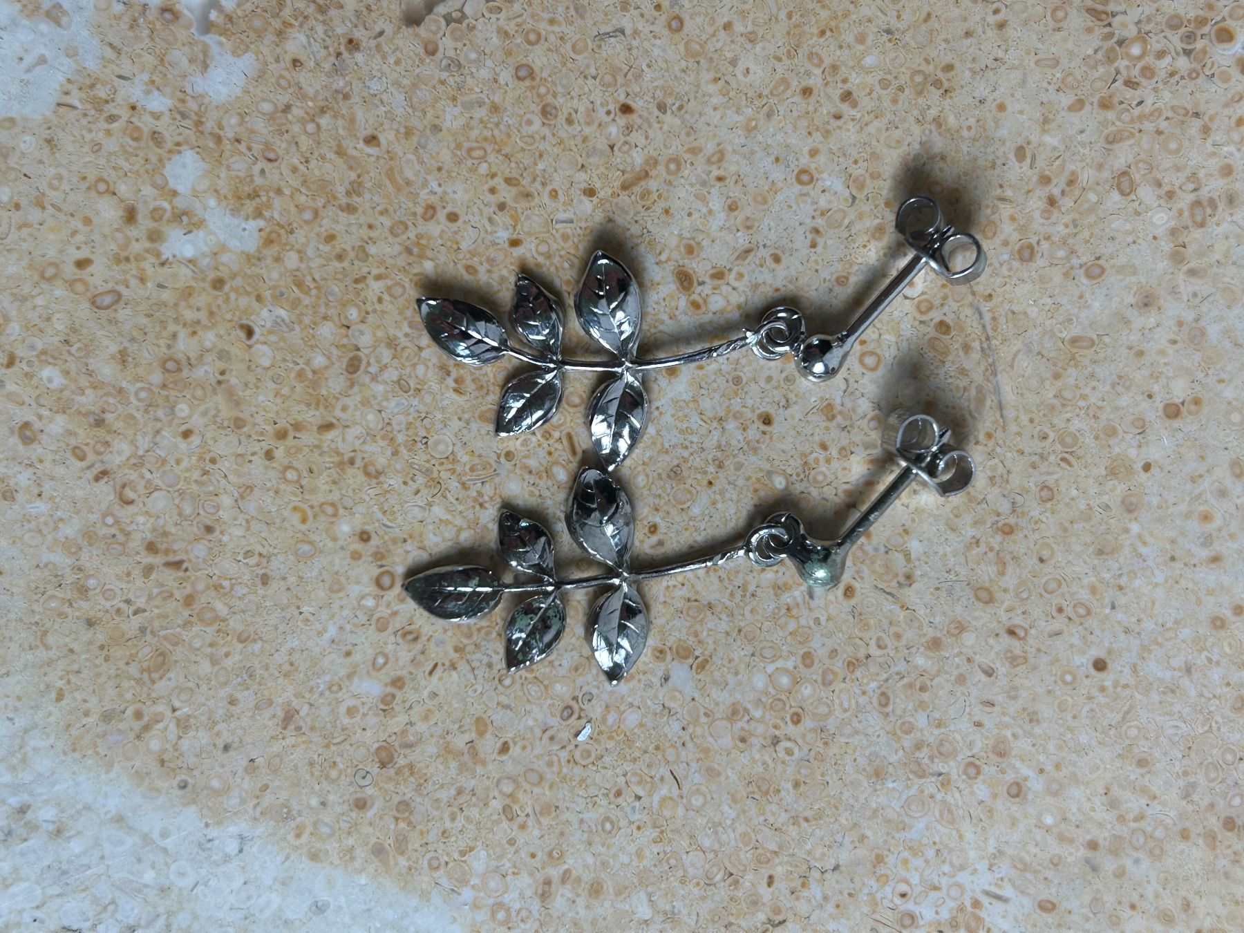 Orecchini pendenti & Orecchini a lobo: Ohrringe ZWEIG/BLATT -  SILBER! – Usato da Laufen venduto da belleskulptur