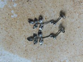 Ohrringe ZWEIG/BLATT -  SILBER!