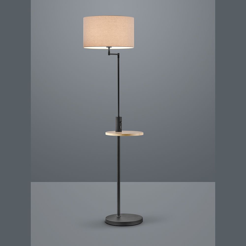Lampade: Stehleuchte, Stoffschirm, 160 cm Höhe – Nuovo (secondo la descrizione) da Kreuzlingen venduto da Smart-Light 1