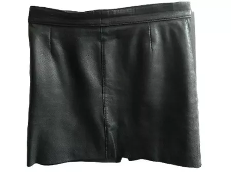 ECHT LEDER ca.Gr. 36 Mini ROCK Bund-->38cm L39cm VINTAGE