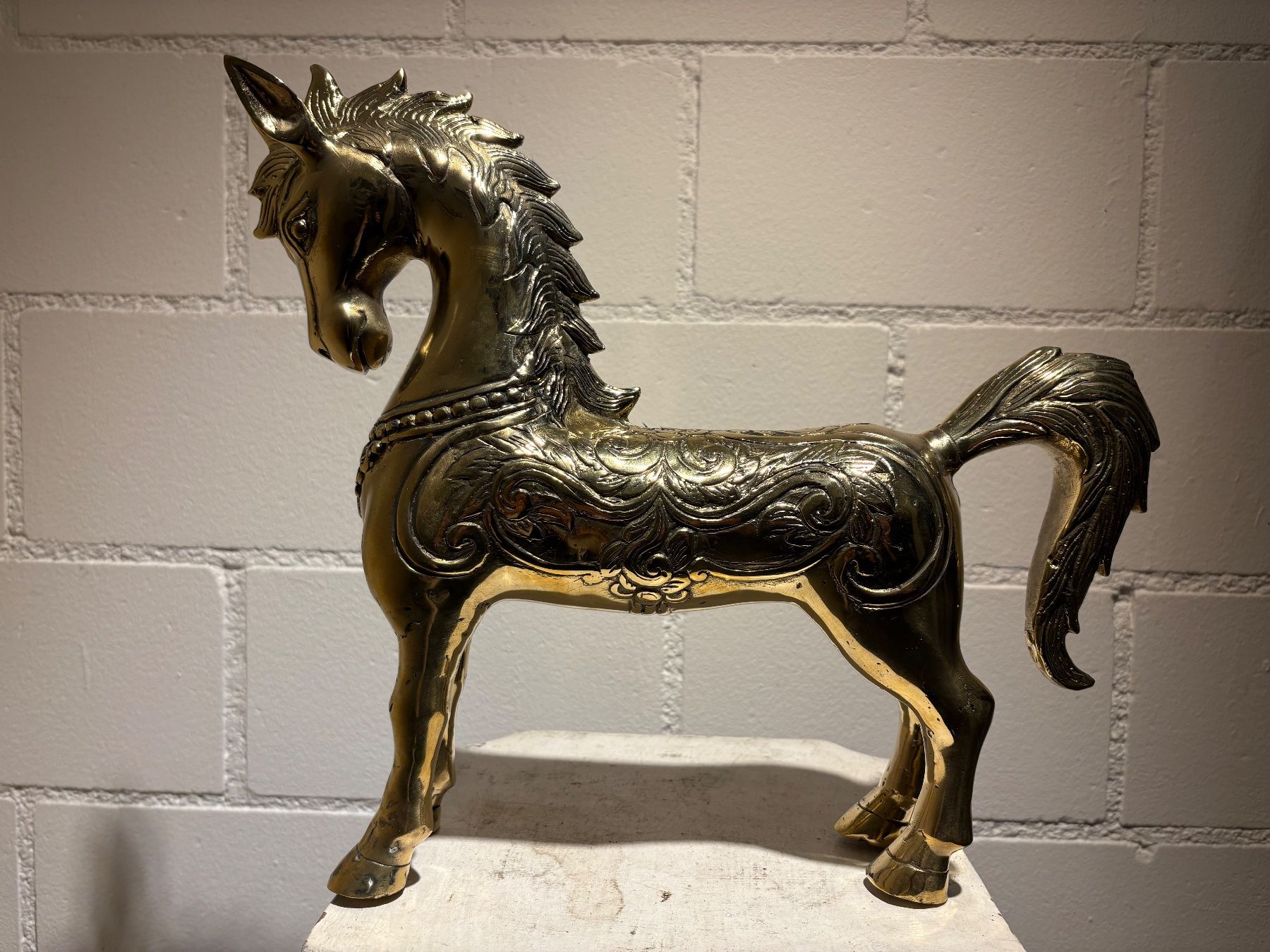 Skulpturen & Statuen: Pferd Messing 28 x 32 cm / 1.7 kg – Gebraucht aus Lenggenwil von Unique_ 5