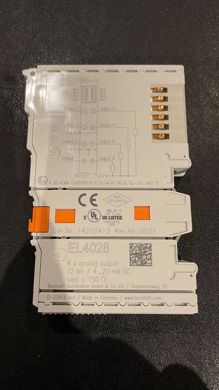 Beckhoff Componenti elettronici: Beckhoff EL4028 8x4-20mA – Nuovo (secondo la descrizione) da Oberstetten venduto da puenti1