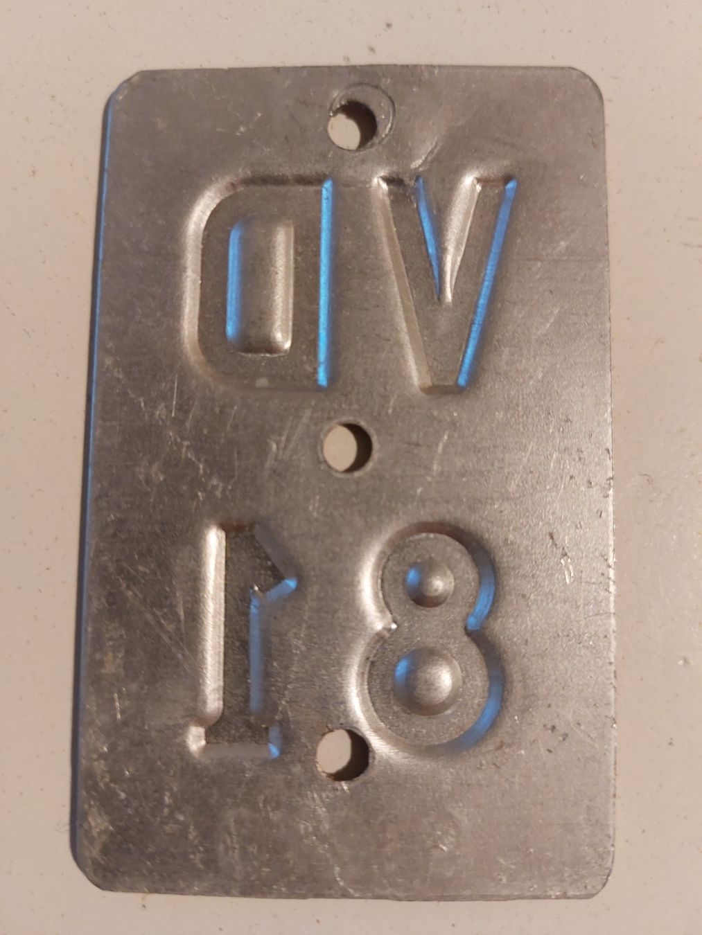 Sachs Insegne: Velonummer VD 81 plaque Velo – Usato da Schenkon venduto da Uhu007 1