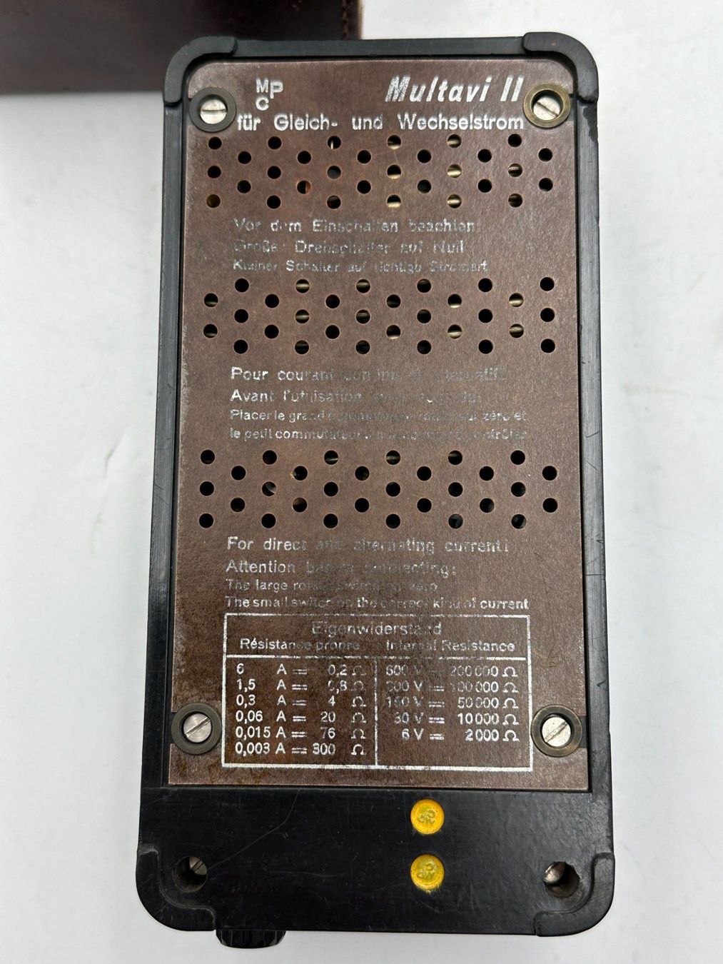 Misurare: Messgerät Multavi II Multimeter 1959 MPC Vintage – Usato da Luzern venduto da Lager6640 7