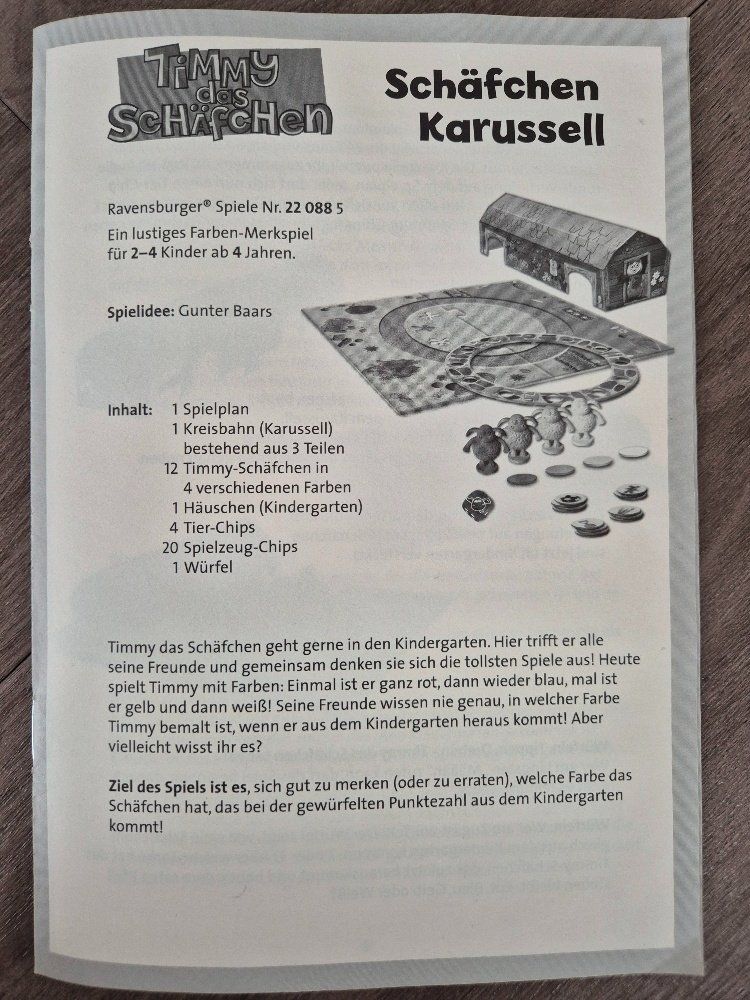Ravensburger Giochi: Ravensburger Spiel "Schäfchen Karussell" – Usato da Buttisholz venduto da sico20 8