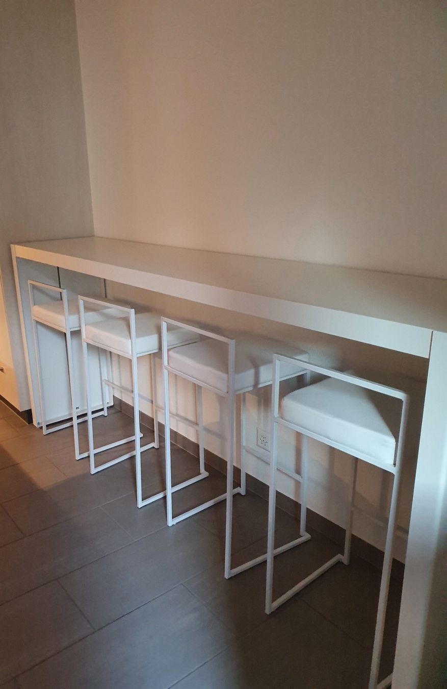 Table haute design La Palma PANCO – 240 cm – Blanc intégral (Gebraucht ...