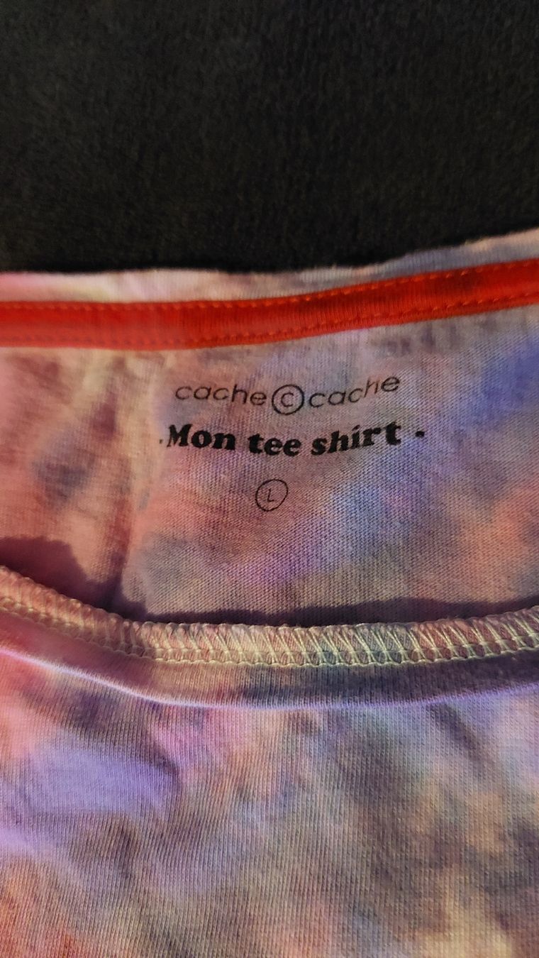 T-shirt: Cache Cache Shirt Gr. L, Batik-Look, Prinzessin - Motiv – Usato da Zürich venduto da Romstyle 3
