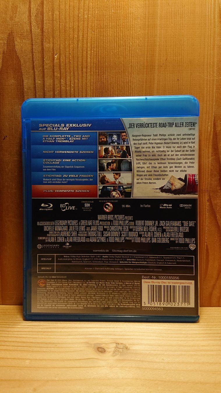 Tous les DVDs: STICHTAG Blu-Ray mit Robert Downey Jr. – D'occasion à Wilderswil par Exebub 1