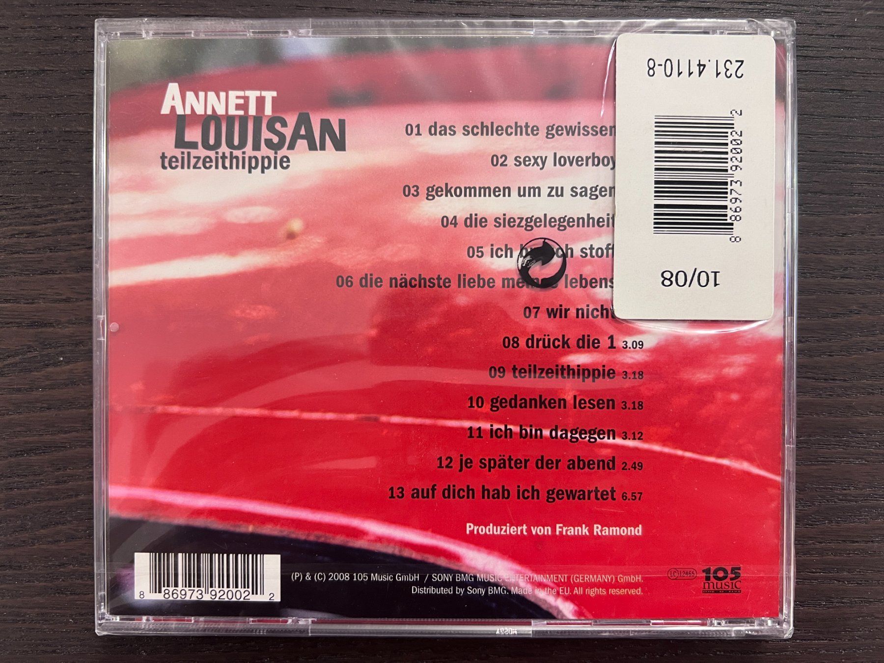 CD: Annett Louisan - Teilzeithippie – Nuovo e nell'imballaggio originale da Zürich venduto da MusikFreunde 1