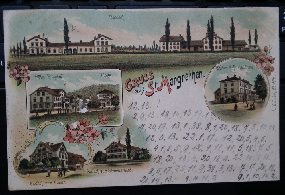 1899 Gruss aus St. Margreten TOP Ansichtskarte 5 Bilder | Kaufen auf ...