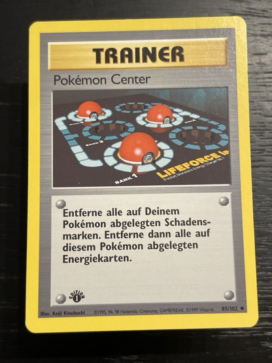 Pokémon Sammelbilder & Trading cards: Pokemon Center 85/102 1. edition base trainer – Gebraucht aus Hugelshofen von Suimosa