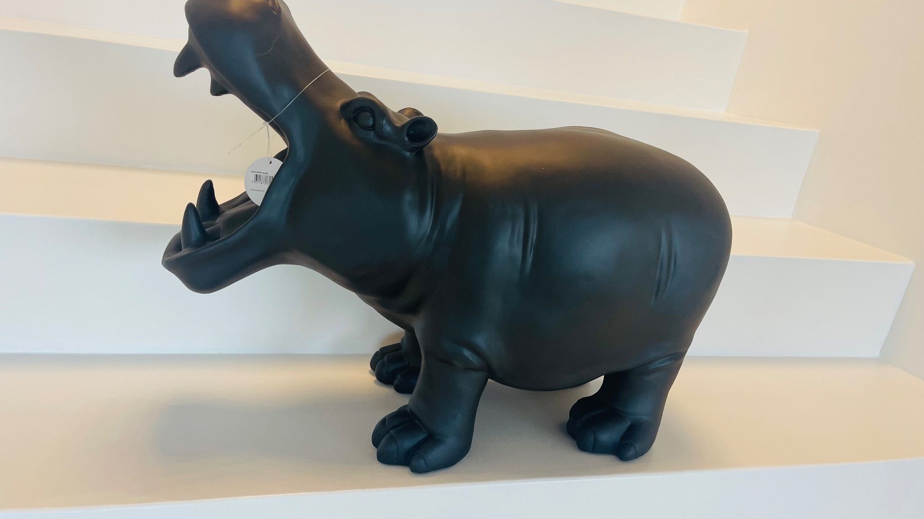 Statuette: Grosse Deko Figur Nilpferd Schwarz  Hippotamus – Nuovo (secondo la descrizione) da Oberbuchsiten venduto da aria783 1