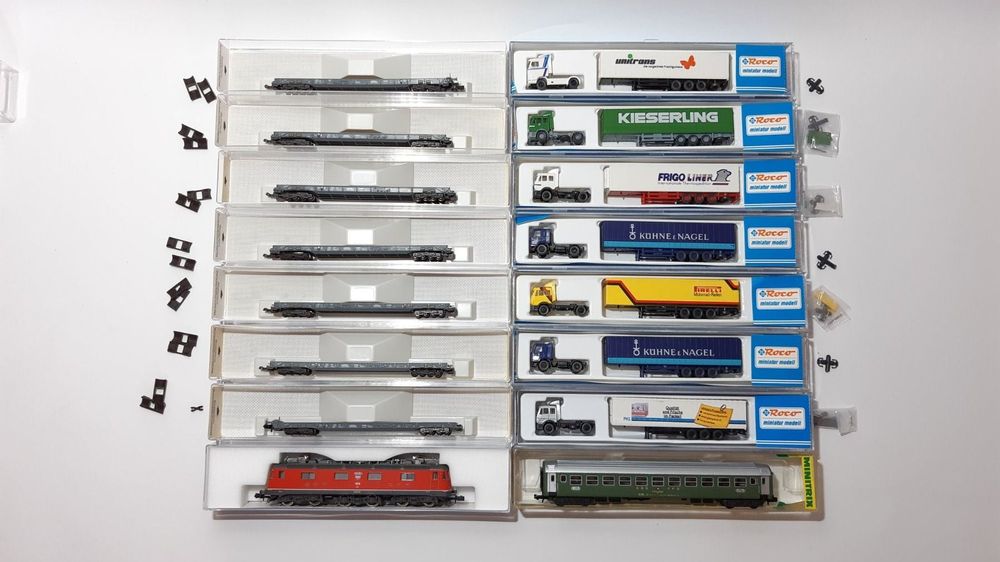 Coffret Fleischmann 881914 – Rollende Landstraße ÖBB Ep V, 4 éléments, 1/160 N