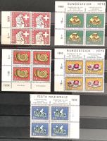 1958 / Pro Patria Mineralien Viererblock **