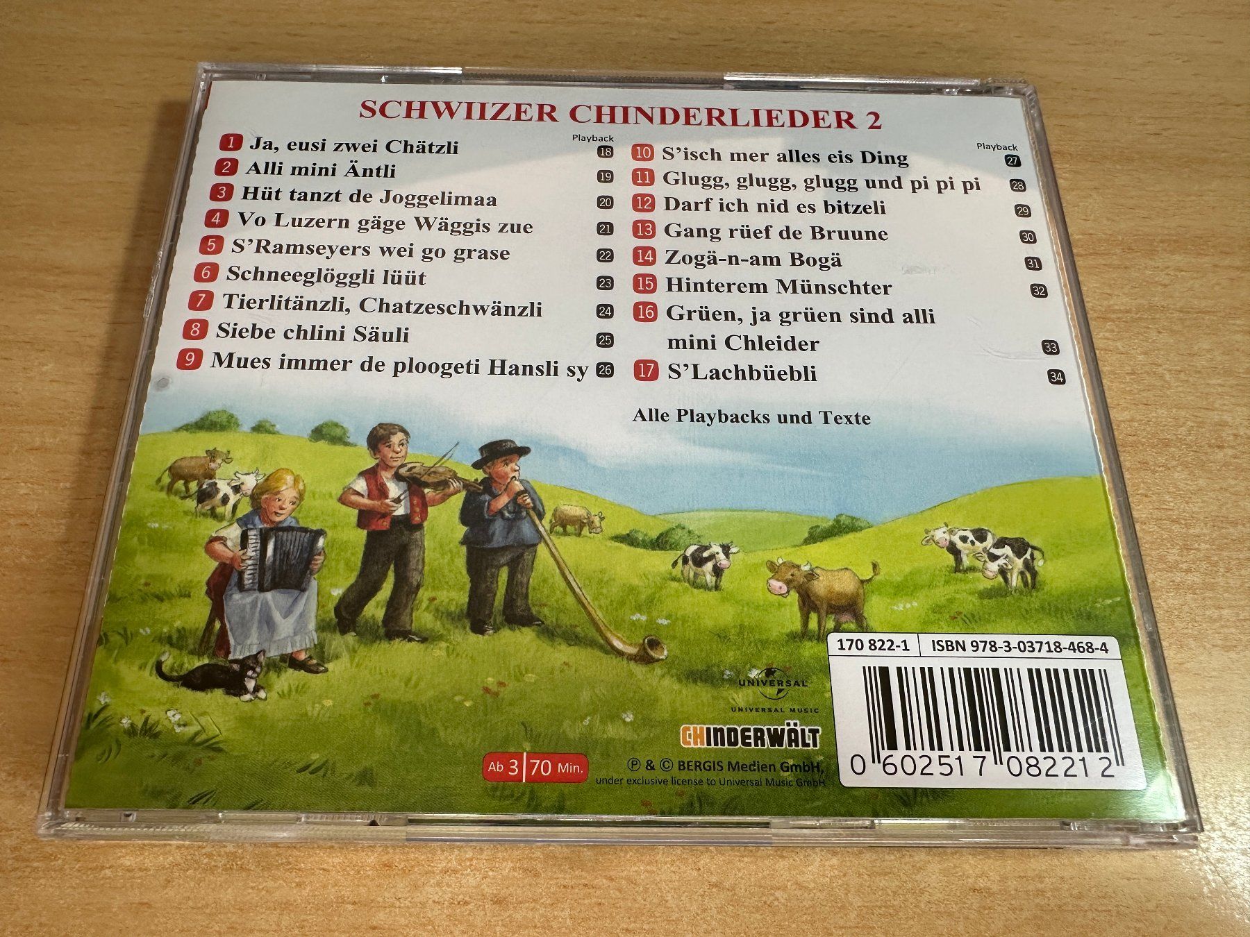 CD: P1 Schwiizer Chinderlieder 2 – Usato da Rikon im Tösstal venduto da Alpenmutz 1