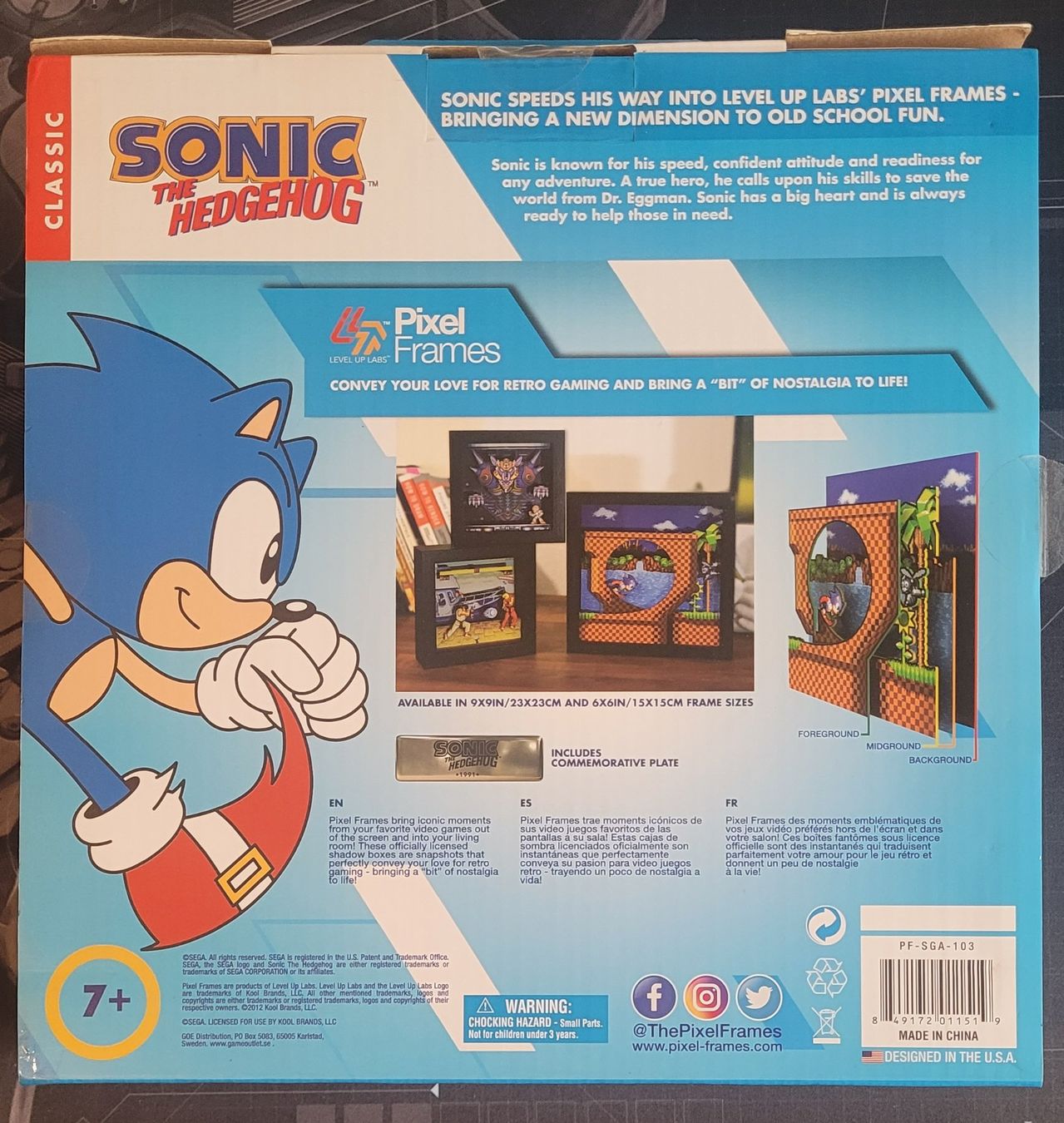 Spiele: PixelFrame - Loop Scene - Sonic the Hedgehog (1991) – Neu und originalverpackt aus Zürich von oschance 1