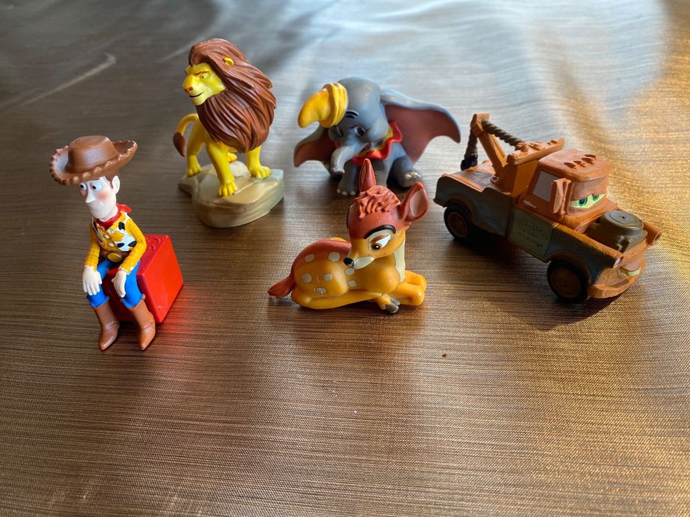 5 Tonie Tonies Disney Bambie Dumbo Löwe Cars toystory