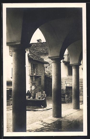 Cartoline postali: AK Intragna, Piazza del Mercato – Usato da Berlin venduto da bartko-reher