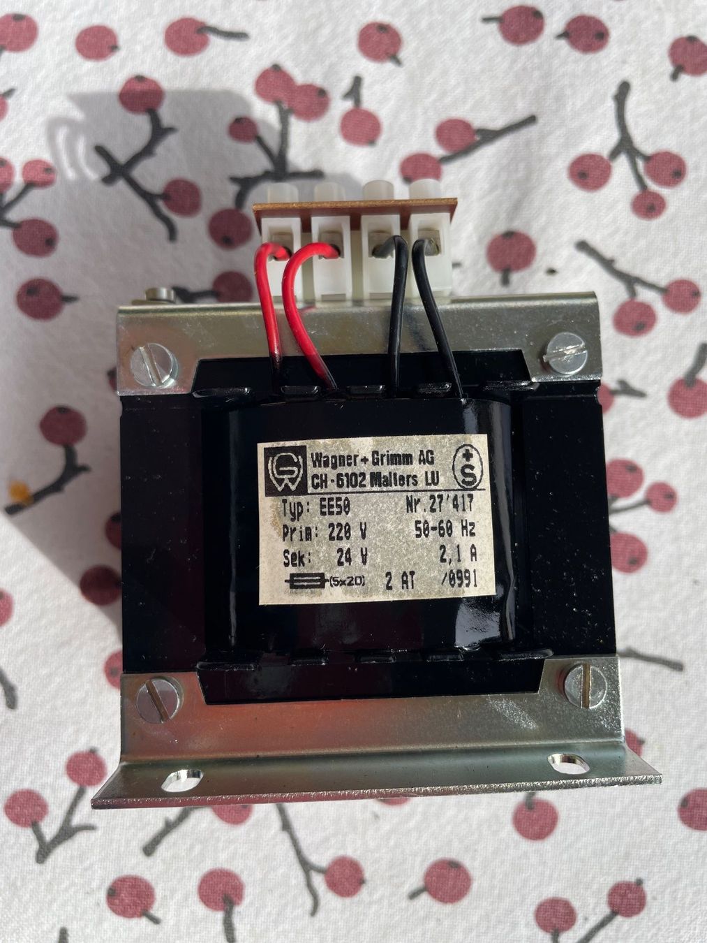 Elektronikbauteile: Transformer 220V/24V, 2,1 A – Neu (gemäss Beschreibung) aus Bern von Marcuse2004