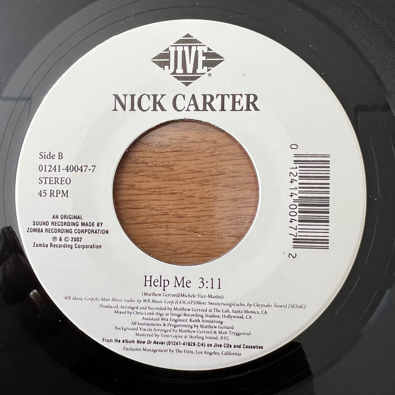 Schallplatten: Nick Carter - Help Me / 1. US-Press. 2002 - TOP – Gebraucht aus Gais von soundcave57 1