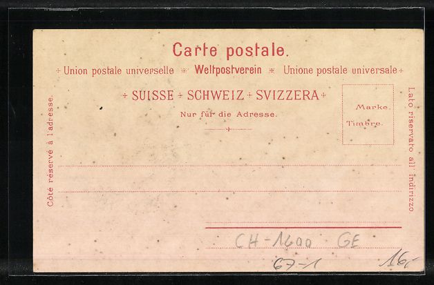 Cartoline postali: Litho Geneve / Genf, Exposition National – Usato da Berlin venduto da bartko-reher 1