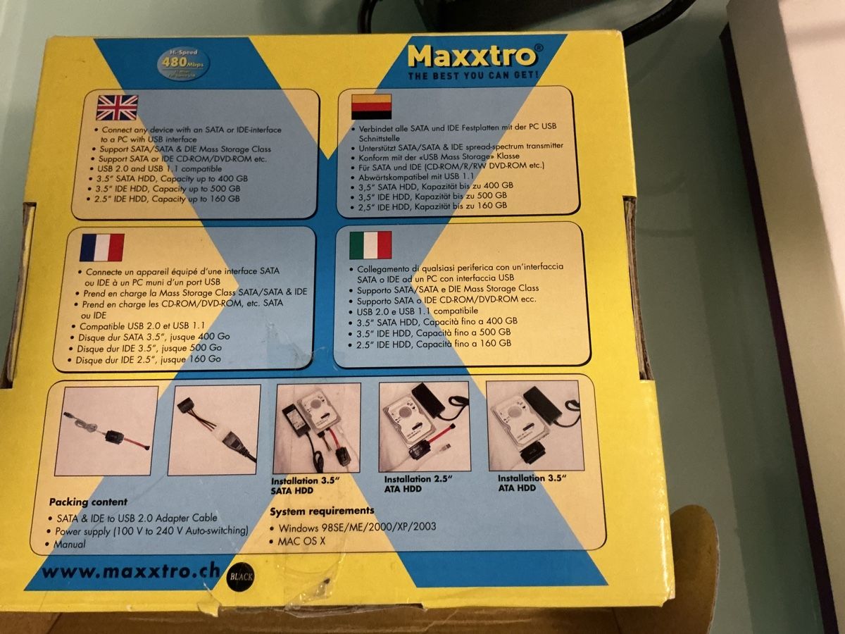 Unità & Adattatore: Adapter alle SATA und IDE Festplatten mit der PC USB – Nuovo (secondo la descrizione) da Hinwil venduto da nfess 1