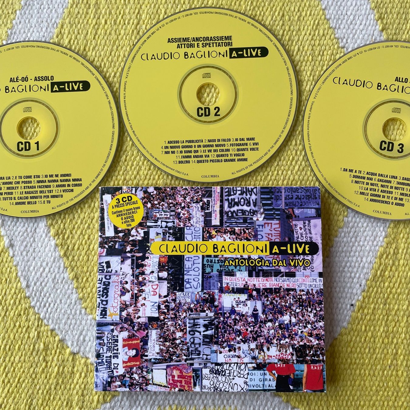 CD: CLAUDIO BAGLIONI-3CD BOX SET A LIVE (DIGIPACK) – Usato da Rorschacherberg venduto da CD-Roli