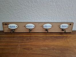 Vintage Emailschild Handtuch Halter Emaille Schild Küche