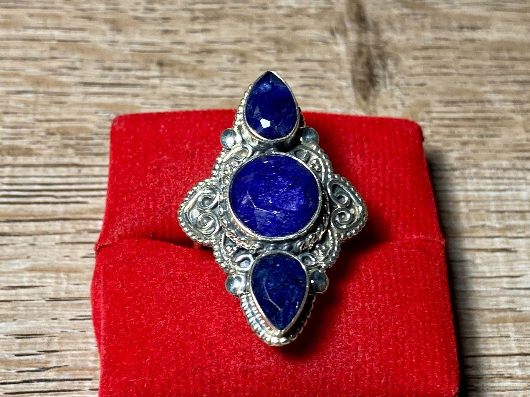 Anelli: orientalischer Silberring mit natürlichem Blauer Saphir – Nuovo e nell'imballaggio originale da Laax venduto da Kiki_Kingdom3 6