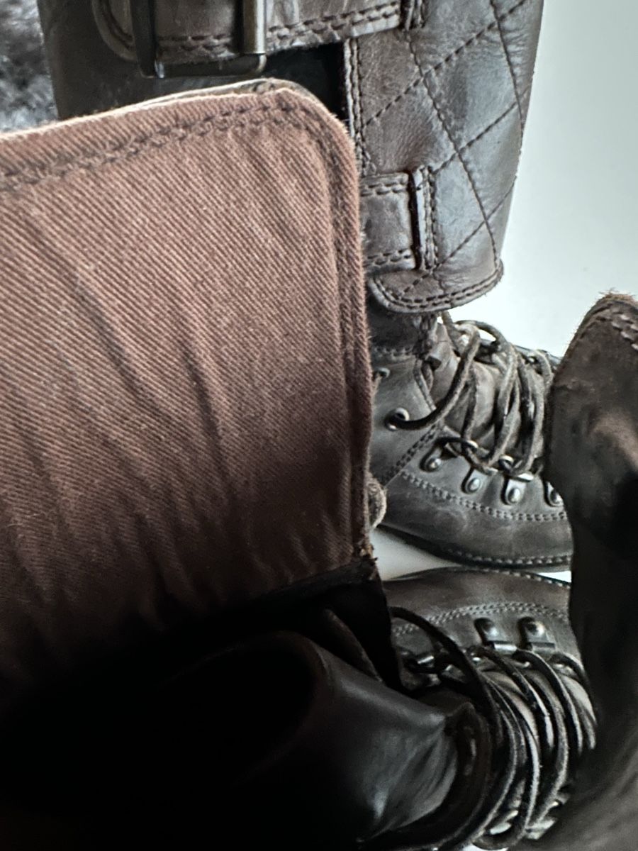 Scarpe da donna: Braune Leder Winterstiefel, Gr.37 Belstaff – Usato da Himmelried venduto da cookie50000 3