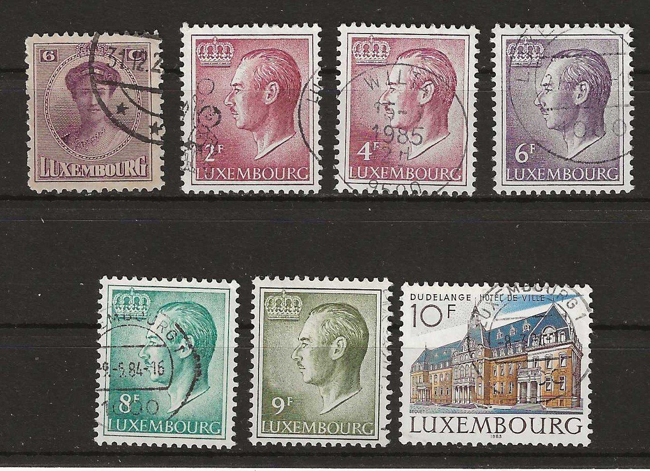 Tutti i francobolli: Luxemburg Briefmarken Sammlung, 7 Stk. – Usato da Susten venduto da lmf_98wh